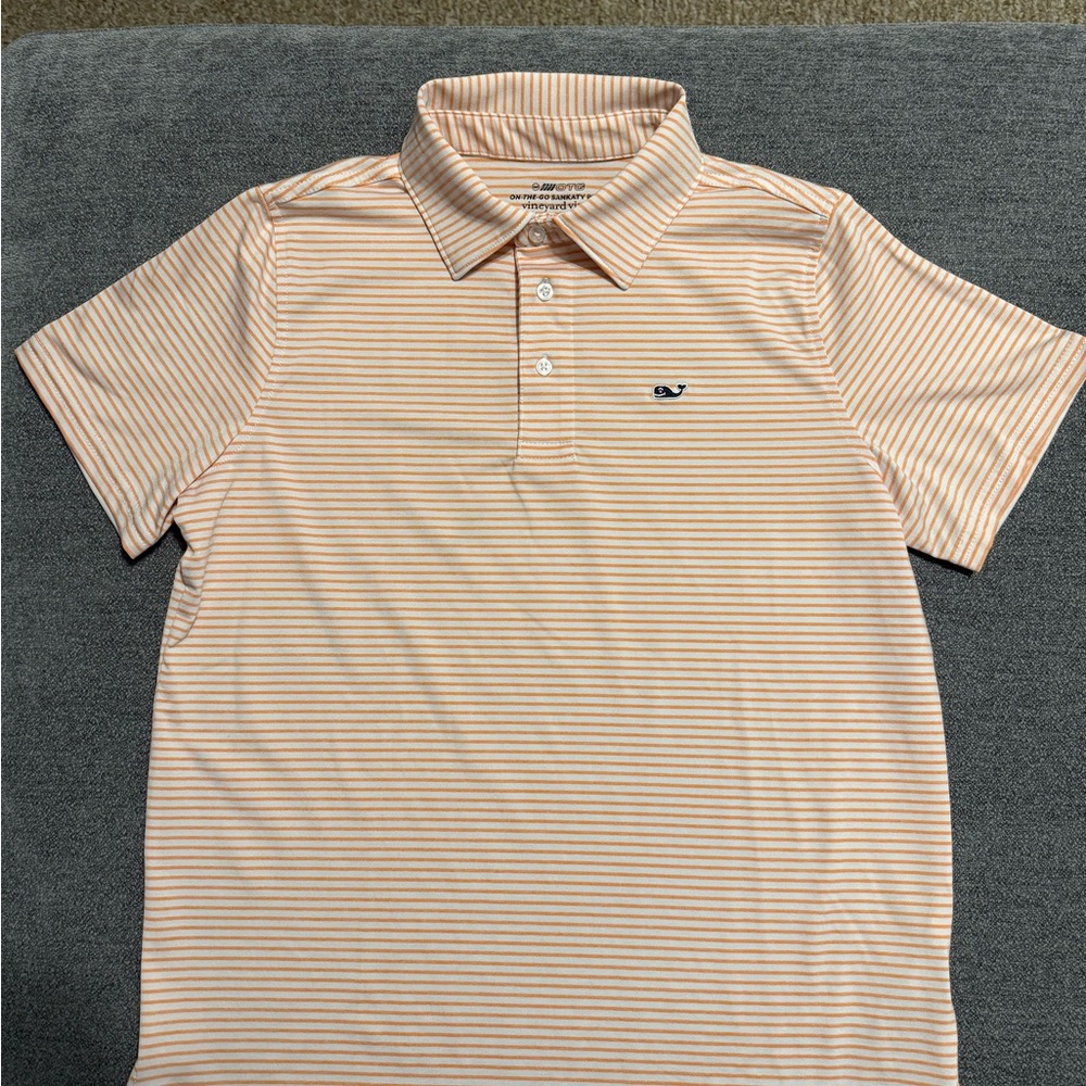 Vineyard Vines Boys On-The-Go Sankaty Stripe Polo